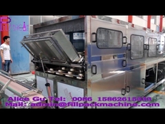 Planta de llenado de agua en barriles de 600 BPH para producir agua pura en cubos de 5 galones