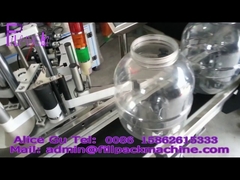 Máquina automática de etiquetado adhesivo para botellas redondas grandes