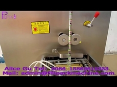 Máquina empacadora de bolsas selladas con tira de apertura fácil