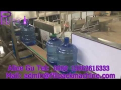 Máquina llenadora de agua de 5 galones a 300 BPH para tapado con rosca