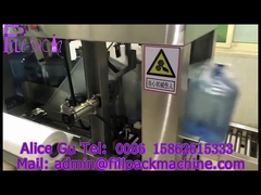 Máquina de producción de agua de 1000BPH por galón con envoltura de película automática