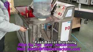 2147 J5 Croacia Máquina cepilladora de barriles de doble estación con extracción de tapas semiautomática