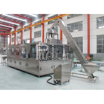 la cadena de producción de la embotelladora de agua mineral 1200bph termina la máquina de rellenar del agua de botella de 5 Gallon/20L proveedor