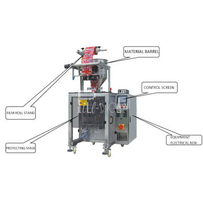 Línea automática de relleno 3 lados de la empaquetadora de lacre de la bolsa de la bolsita de la goma 1 proveedor