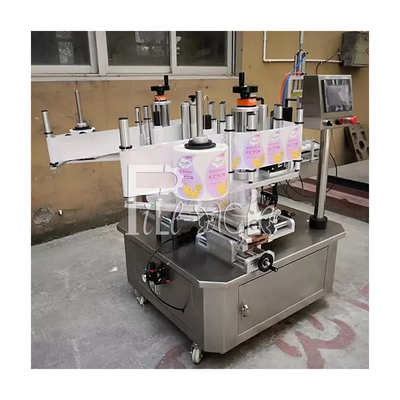 Equipo adhesivo lateral doble formado especial de la máquina de etiquetado de la etiqueta engomada del rotulador de la botella de la botella plana automática del cuadrado proveedor