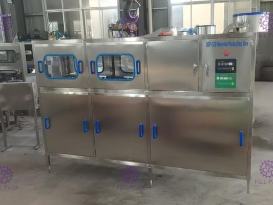 cubo llano 100BPH de 5m m embotelladora del agua de 5 galones proveedor