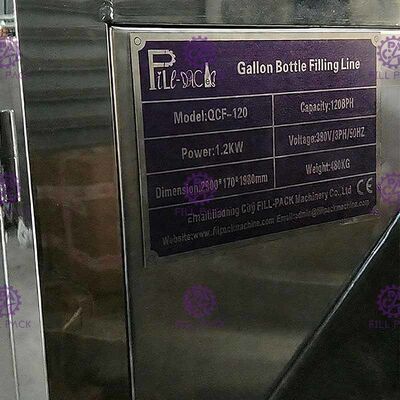 SUS de alimentación de elevación 304 del auto línea de relleno del galón de 120 BPH proveedor