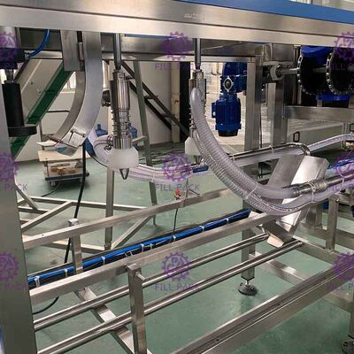 Un 3 lavados puros de la máquina de rellenar del agua de botella del galón 200BPH del camino/del agua de la línea/de la unidad proveedor