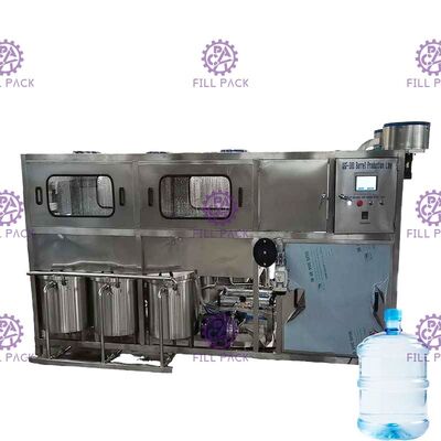 SUS 316 Monoblock de 300 BPH embotelladora del agua de 5 galones proveedor