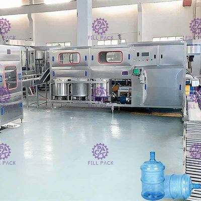 Dos cabezas de relleno 19 litros 300 de BPH de planta de agua del galón proveedor