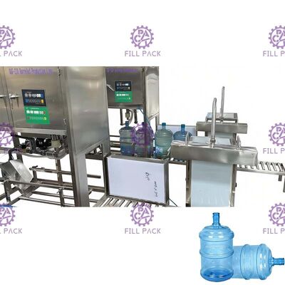 Máquina embotelladora de agua de 5 galones, 120BPH, con cubeta de nivel de 5 mm proveedor