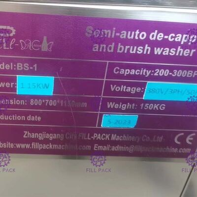 BS-1 250BPH Lavadora de botellas de 5 galones con ventana de control proveedor