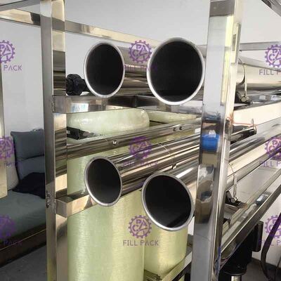 FRP pre filtra la máquina del tratamiento de aguas de la ósmosis reversa 500LPH proveedor