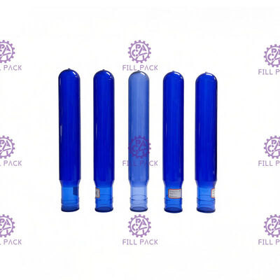 Alto objeto semitrabajado de la botella del ANIMAL DOMÉSTICO del cuello de la transparencia 55m m proveedor