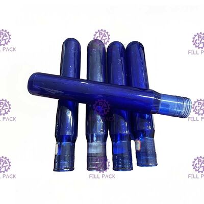 Alto objeto semitrabajado de la botella del ANIMAL DOMÉSTICO del cuello de la transparencia 55m m proveedor