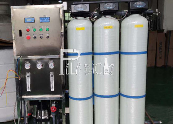 FRP pre filtra la máquina del tratamiento de aguas de la ósmosis reversa 500LPH proveedor
