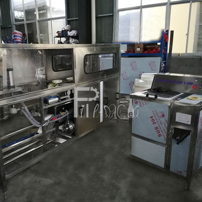 cubo llano 100BPH de 5m m embotelladora del agua de 5 galones proveedor