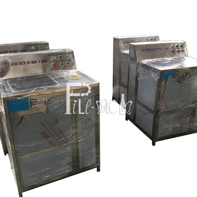 Decapsuladora semi auto y cepillar el pequeño limpiabotellas 200BPH con la ventana de comprobación proveedor
