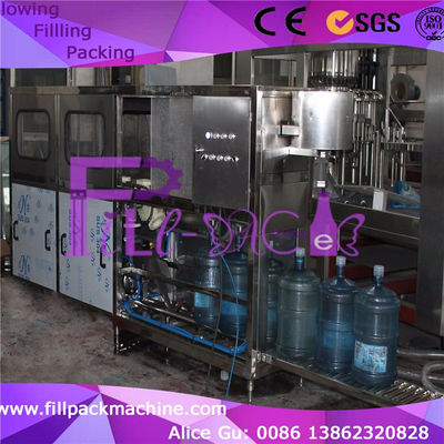 120bph PLC Sus304 equipo embotellador del agua de 5 galones proveedor