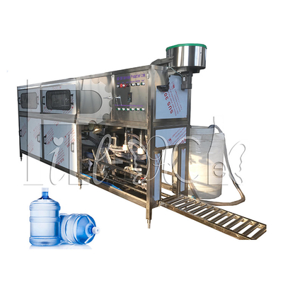 Línea en botella automática línea de relleno del relleno del agua de 5 galones de la máquina del cubo que capsula que se lava proveedor