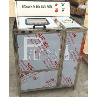Estación semi auto de la alimentación manual de la lavadora de Rinser de la botella de 5 galones sola con SUS304 lleno proveedor