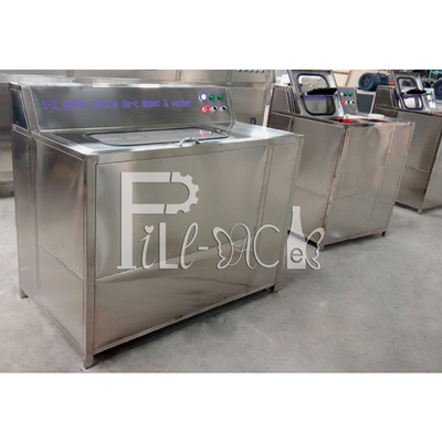 Máquina semi auto de la lavadora del cepillo de la decapsuladora del barril de 5 galones con la estación doble proveedor
