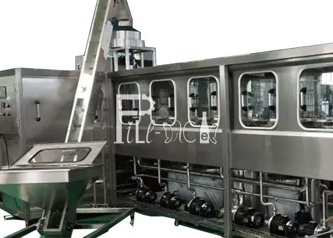 4 caminos/filas QGF-600 máquina de rellenar del tarro de 20 litros proveedor