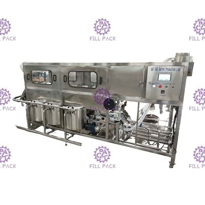300BPH máquina que capsula de relleno de la botella 3 del agua embotellada plástica automática del galón 18.9L