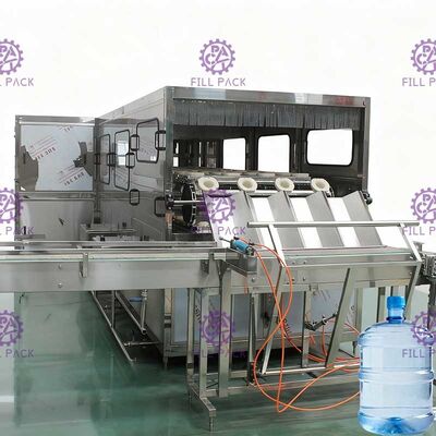 Agua pura cadena de producción del agua 600BPH/900BPH de la máquina de rellenar del barril de la botella de 5 galones