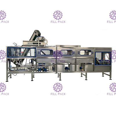 200BPH completo 18.9L automático cadena de producción pura del agua de 5 galones máquina bottlling de relleno