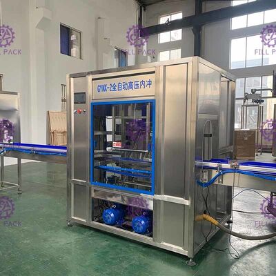 Agua potable máquina de rellenar de 5 galones con el transportador de Rollor