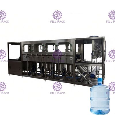Equipo embotellador 5 del galón 450BPH del agua automática de la máquina de rellenar 18.9L