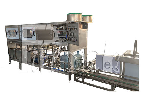 300bph máquina de rellenar del agua del barril del PLC del tambor de 5 galones automática